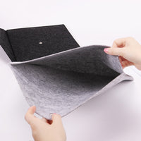 1PC Simple Solid A4 Big Capacity Document Bag Business Briefcase File Folders Chemical Felt Filing Products Student Gifts