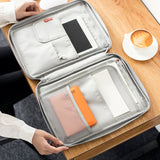 Waterproof Oxfored A4 File Folder Document Bag Business Briefcase Storage Bag for Notebooks Pens Pad Computers Student Gift