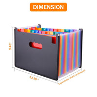 Hot Sale 24 Pockets Expanding File Folder A4 Organizer Portable Business File Office Supplies Document Holder Carpeta Archivador