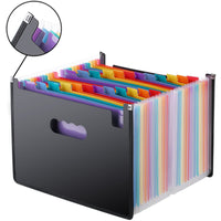 Hot Sale 24 Pockets Expanding File Folder A4 Organizer Portable Business File Office Supplies Document Holder Carpeta Archivador