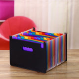 Hot Sale 24 Pockets Expanding File Folder A4 Organizer Portable Business File Office Supplies Document Holder Carpeta Archivador