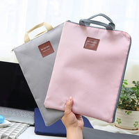 Large Canvas A4 File Folder Document Bag Business Briefcase Paper Storage Organizer Bag Stationery School Office Supplies